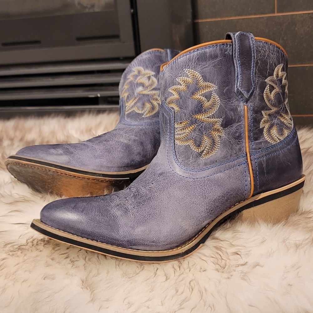 Leather Western Booties